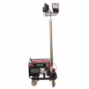 通明 ZW3500-L500X4 4×500W IP65 AC220V 5000K 工作时间13h 移动工作灯（卤素灯）施工抢险救灾遥控照明 (计价单位：台) 黑色