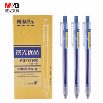 晨光(M&G) AGP87902 0.5 mm 蓝色 按动中性笔 (计价单位：支) 蓝色
