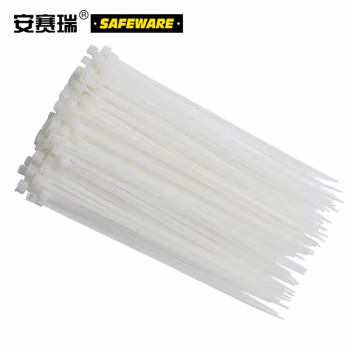安赛瑞 39829 （500根装）4.8×200mm 尼龙扎带 (计价单位：包) 白色