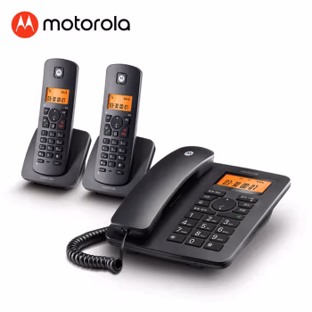 摩托罗拉(Motorola) C4202LC 一拖二 子母电话机 (计价单位：台) 黑色