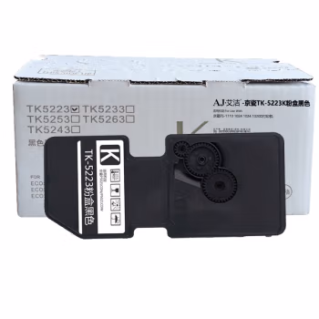 艾洁(AJ) TK-5223K 打印量1200页 适用京瓷/P5021cdn/5021cdw 粉盒 (计价单位：只) 黑色