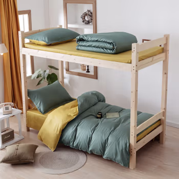 弗切尔珀榕 F0HG210134 /160*210cm全棉纯色双拼值班室三件套 床上套件 (计价单位：套) 果绿姜黄