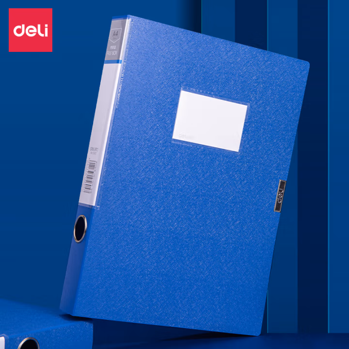 得力 5605 A4 35mm 档案盒 (计价单位：个) 蓝色