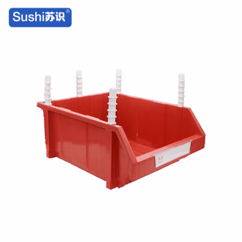 苏识 450*300*170mm 斜口组合式物料收纳盒 (计价单位：个) 红色