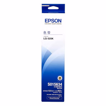 爱普生(Epson) C13S015634 适用LQ-520K/LQ-300KH 原装色带 (计价单位：只) 黑色