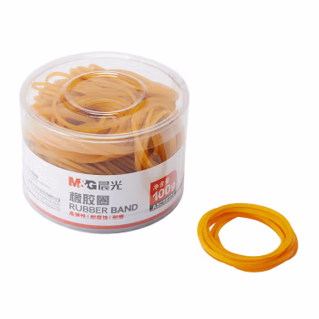 晨光(M&G) ASC99334 100g/盒 橡皮筋 1.00 盒/筒 (计价单位：筒) 黄色