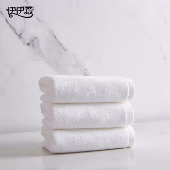 伊伊爱 MJ0JD02401286 35*75cm 宾馆酒店纯棉纯白毛巾 毛巾 (计价单位：条) 白色