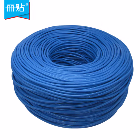 丽贴 LN-WX06-55P 0.55mm无氧铜线芯 超六类双屏蔽网线 300.00 米/箱 (计价单位：箱) 蓝色