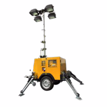 欧辉照明(OHUIZAOMIN) OHSY6840 金卤灯 液压支腿 4×1000W IP65 220V 4500K 白光 40h 液压升降移动照明灯塔 (计价单位：台) 黄色