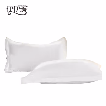 伊伊爱 YDJD0230618/55*85cm 60*80S 喷气全棉贡缎纯白枕套 (计价单位：件) 白色