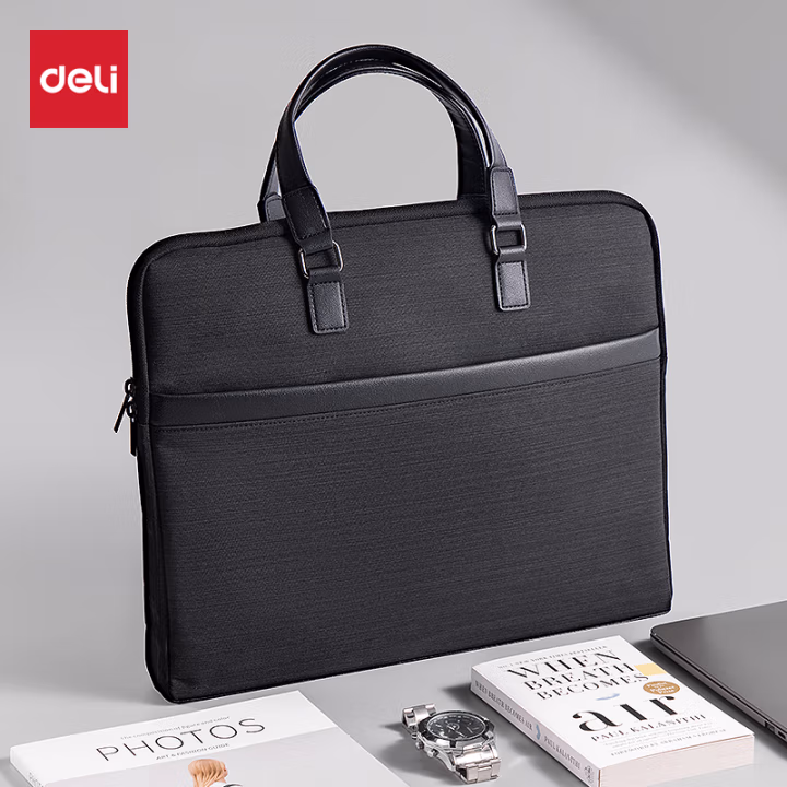 得力(deli) 63751 39*29*5cm 公文包 (计价单位：个) 深灰色
