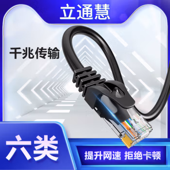 立通慧 LTH-WXTXC6-1FPB 网线 1.00 米/根 (计价单位：根) 黑色