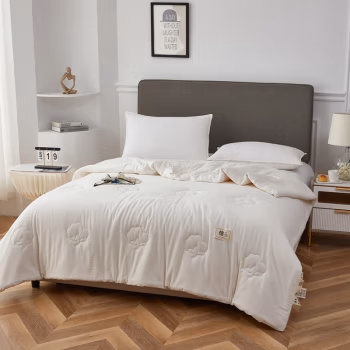 汉司家纺 180*200cm 水洗全棉棉花被（4斤） 被子 (计价单位：件) 白色