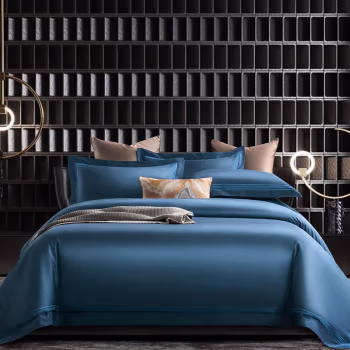 伊伊爱 TJ0ZYJ2100712 /200*230cm 恒系列 本棉恒高支纯棉被罩床单纯色四件套 (计价单位：套) 宝蓝