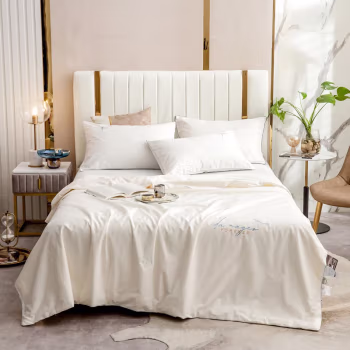 伊伊爱 BZ0TDC2100739 /200*230cm 蜻蜓 全棉大豆抗菌防螨夏被 1.00 件/条 (计价单位：条) 白