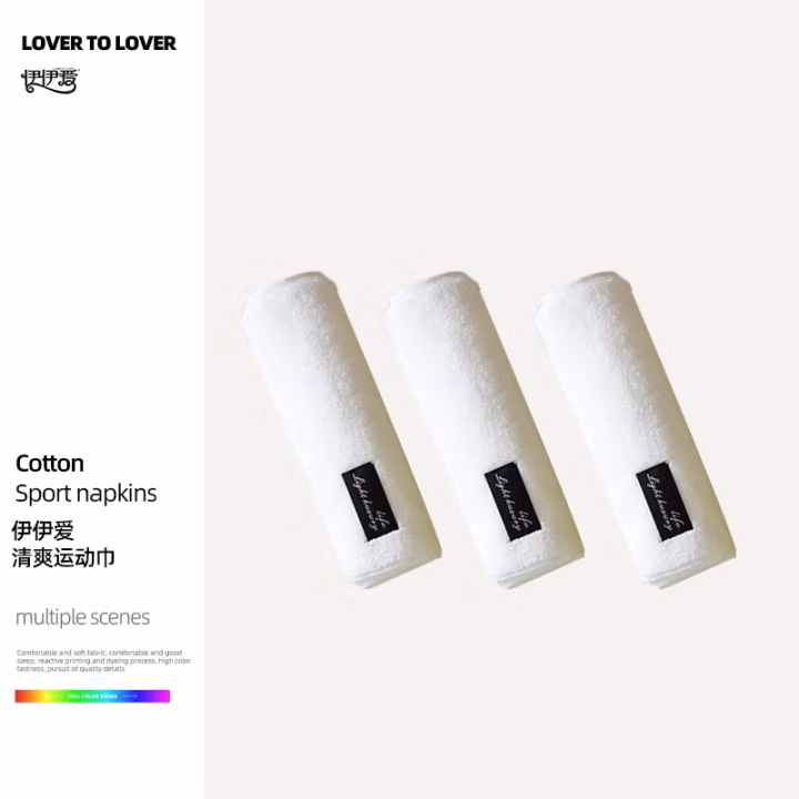 伊伊爱 MJ0BH02300165 25*110cm 清爽运动巾 毛巾 (计价单位：条) 白色