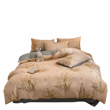 纺语柔 F1127 / 1.8m床 纯棉印花田园系列 床单被罩枕套四件套 床上套件 (计价单位：套) 绿茵