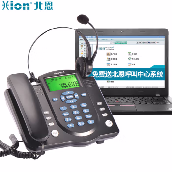 北恩(Hion) U860 耳机式 带FOR630单耳耳机 录音电话机 (计价单位：台) 黑色