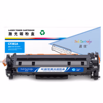 盈佳(Ink Cartridge) YJ-CF381A-C 商专版 打印量与2700页 硒鼓 (计价单位：只) 蓝色