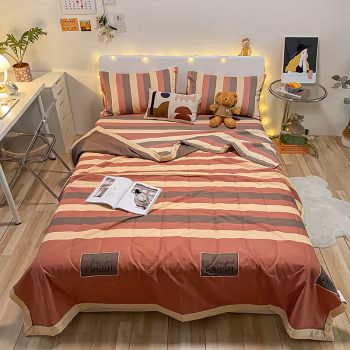 伊伊爱 BZ0HJC2100785 /150*200cm 时尚英伦 全棉印花夏凉被空调被子 1.00 件/条 (计价单位：条) 时尚英伦