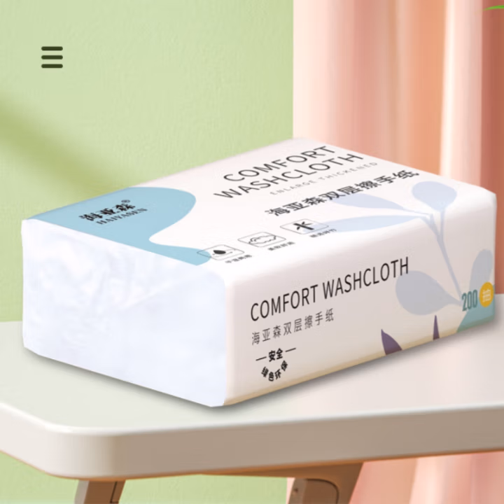 海亚森 TK-1042 双层225*215mm 200抽/包 擦手纸纸巾 (计价单位：包) 白色