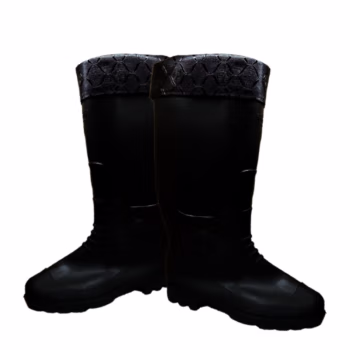陇步昇 L-BS115XM 均码 加棉耐磨防滑 高筒 雨鞋 (计价单位：双) 黑色