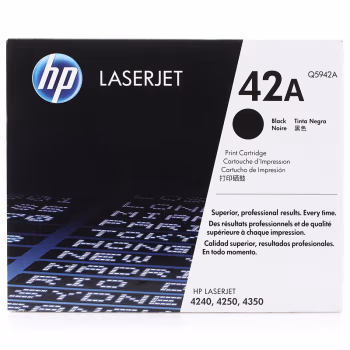 惠普(HP) Q5942A 打印量10000页 适用于LaserJet 4250/4350 42A原装硒鼓 1.00 只/支 (计价单位：支) 黑色