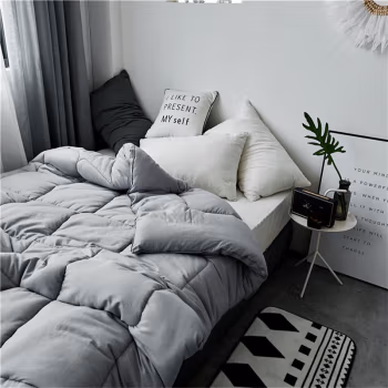 伊伊爱 Z01900028 150*200cm 全棉简约纯色 秋冬被保暖被芯 1.00 件/条 (计价单位：条) 星辰灰