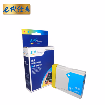 e代经典 e-960C  打印量500页 适用兄弟DCP-130C/135C/150C 墨盒 (计价单位：盒) 青色
