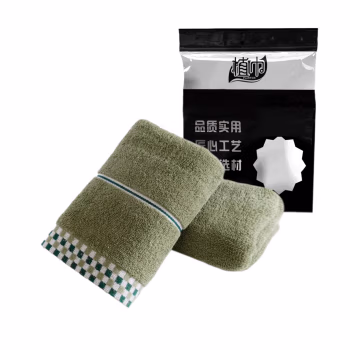 植巾 MJ110 74*34cm 棉 毛巾 (计价单位：条) 绿色