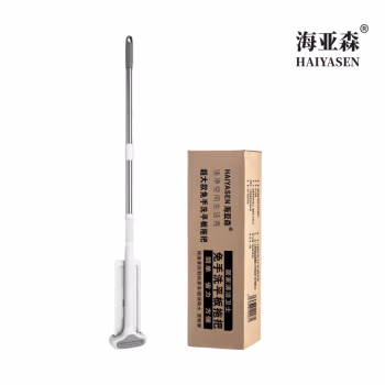 海亚森 TK-2038 面板尺寸38*10cm 拖杆尺寸125cm 超大款免手洗平板拖把 (计价单位：把) 白色