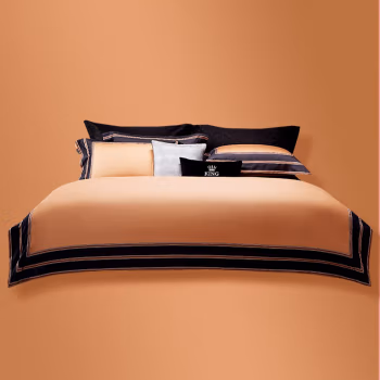 伊伊爱 TJ0KY02101330 /220*240cm 提花120支四件套 (计价单位：套) 奔跑(桔)