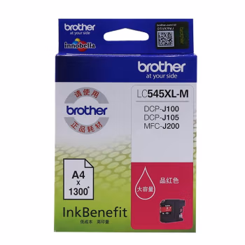 兄弟(brother) LC545XL-M 打印量约1300页 墨盒 (计价单位：盒) 品红色