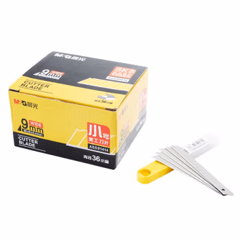 晨光(M&G) ASS91414 9mm 10片/盒 小号美工刀刀片 10.00 把/盒 (计价单位：盒) 银色