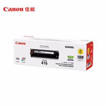 佳能(Canon) CRG-416Y  打印量约1500页 适用MF8080Cw/MF8050Cn 硒鼓 1.00 只/支 (计价单位：支) 黄色
