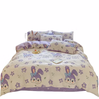纺语柔 F1059 四件套 床上套件 (计价单位：套) 菲菲兔