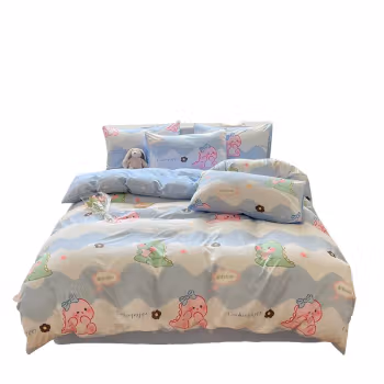 纺语柔 F1104 四件套 床上套件 (计价单位：套) 元气恐龙