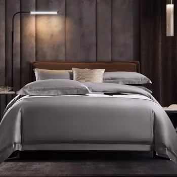 伊伊爱 TJ0ZYJ2100713 /220*240cm 恒系列 本棉恒高支纯棉被罩床单纯色四件套 (计价单位：套) 浅灰