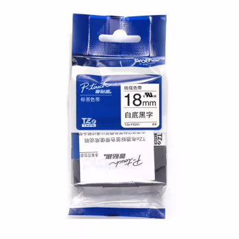 兄弟(brother) TZE-FX241   18mm*8m   线缆标签 标签色带 (计价单位：个) 白底黑字