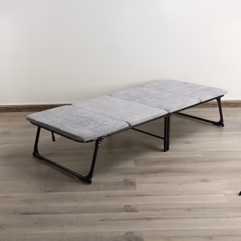 三极户外(Tri-Polar) TP1065 185*63*35cm 钢管+木板+灯芯棉 浅灰 折叠床 (计价单位：把) 浅灰