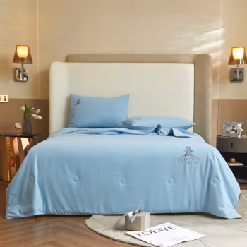 弗切尔珀榕 FTDC220416 150*200cm 甄柔棉雕花艾米熊系列大豆夏被 (计价单位：件) 艾米熊天蓝