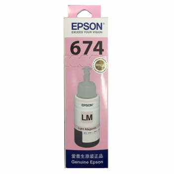 爱普生(Epson) C13T674680 打印量5400页 适用L801;L810;L850 墨水 (计价单位：瓶) 浅洋红色