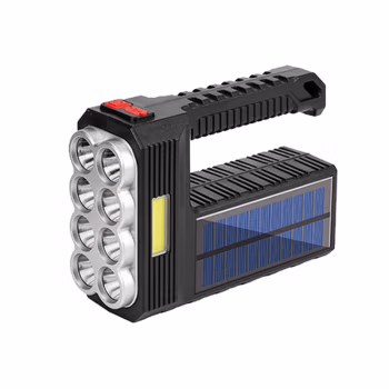 苏识 8灯带太阳能充电 黑 手持工作灯 1.00 盏/个 (计价单位：个) 黑