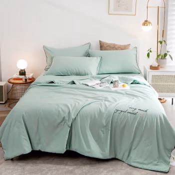 伊伊爱 BZ0TDC2100743 /220*240cm 星辰 四季棉大豆抗菌防螨夏被 1.00 件/条 (计价单位：条) 浅绿