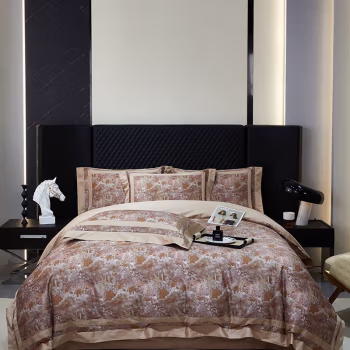 纺语柔 F1242 四件套 床上套件 (计价单位：套) 暮云春树-橡树棕