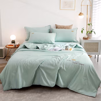 伊伊爱 BZ0TDC2100736 /200*230cm 皇冠 四季棉大豆抗菌防螨夏被 1.00 件/条 (计价单位：条) 浅绿