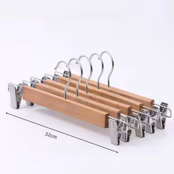 千里谷 KLG-YJ02 实木圆钩裤架 10个/组 衣架 10.00 个/组 (计价单位：组) 原木色