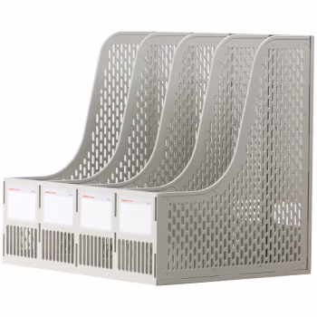 金得利（KINARY） SN104 335*260*315mm 四格 环保 资料架 (计价单位：个) 灰色