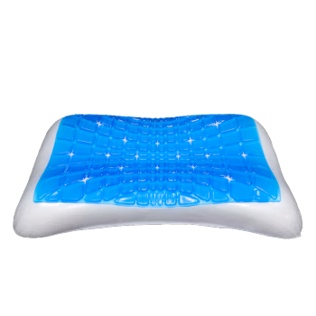 伊伊爱 ZX0TPE2100073 /60*38cm 新款高弹凝胶护颈枕芯 1.00 件/个 (计价单位：个) 蓝白