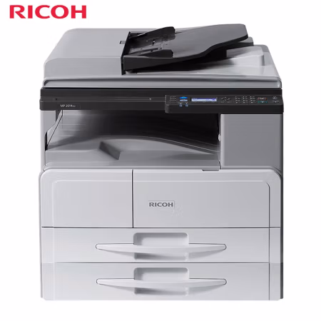 理光(Ricoh) MP2014AD 送稿器+双纸盒+M16网卡A3黑白激光多功能 一体机 (计价单位：台) 白色